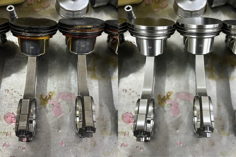 the engine part comparison after using antiwear additive the engine part comparison after using antiwear additive